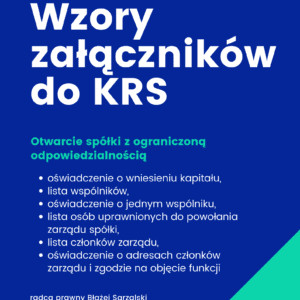 Załączniki do KRS dla spółki z o.o.